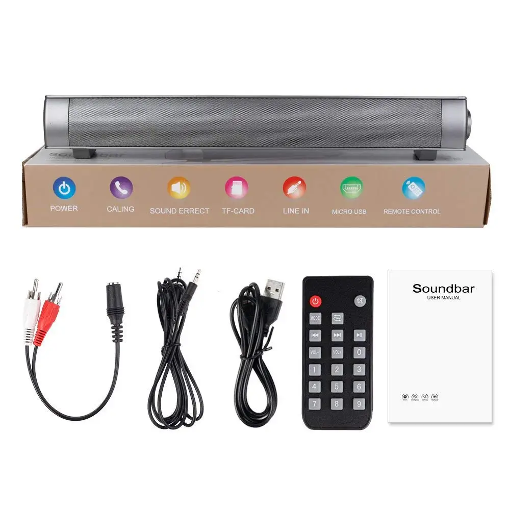 HYASIA Bluetooth звуковая панель ПК динамик домашний кинотеатр система портативный