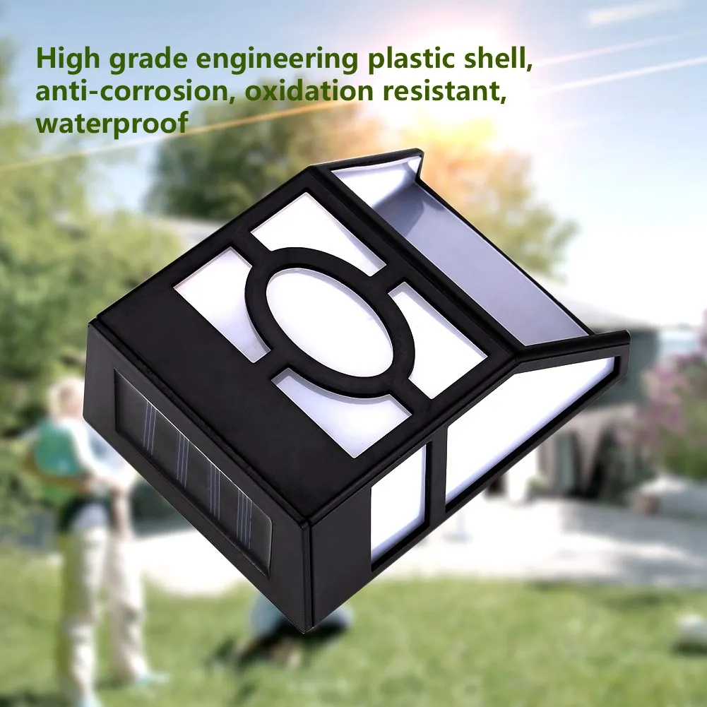 Настенный светодиодный светильник на солнечной батарее уличная лампа теплого