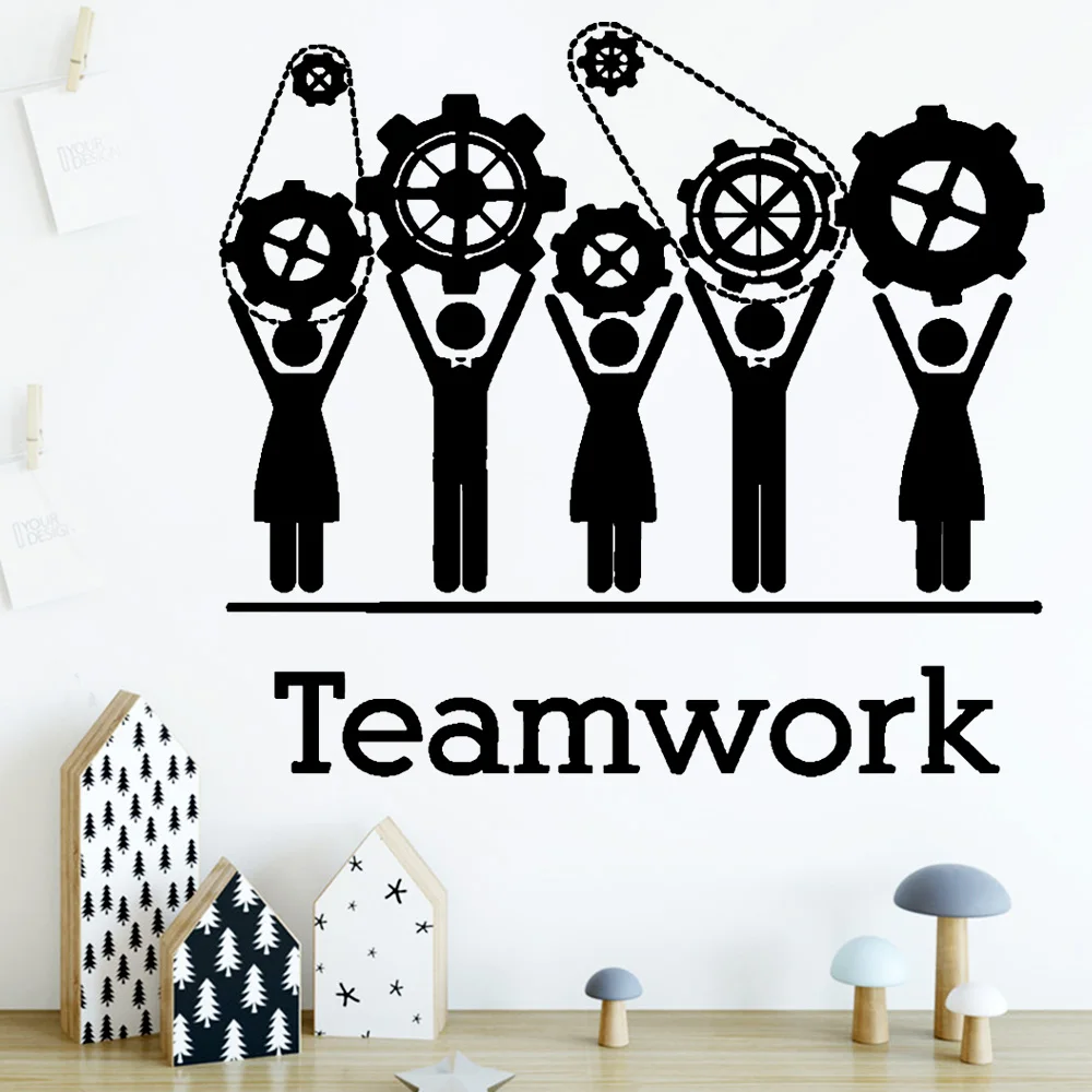 Милые наклейки на стену для детской команды виниловые художественные спальни