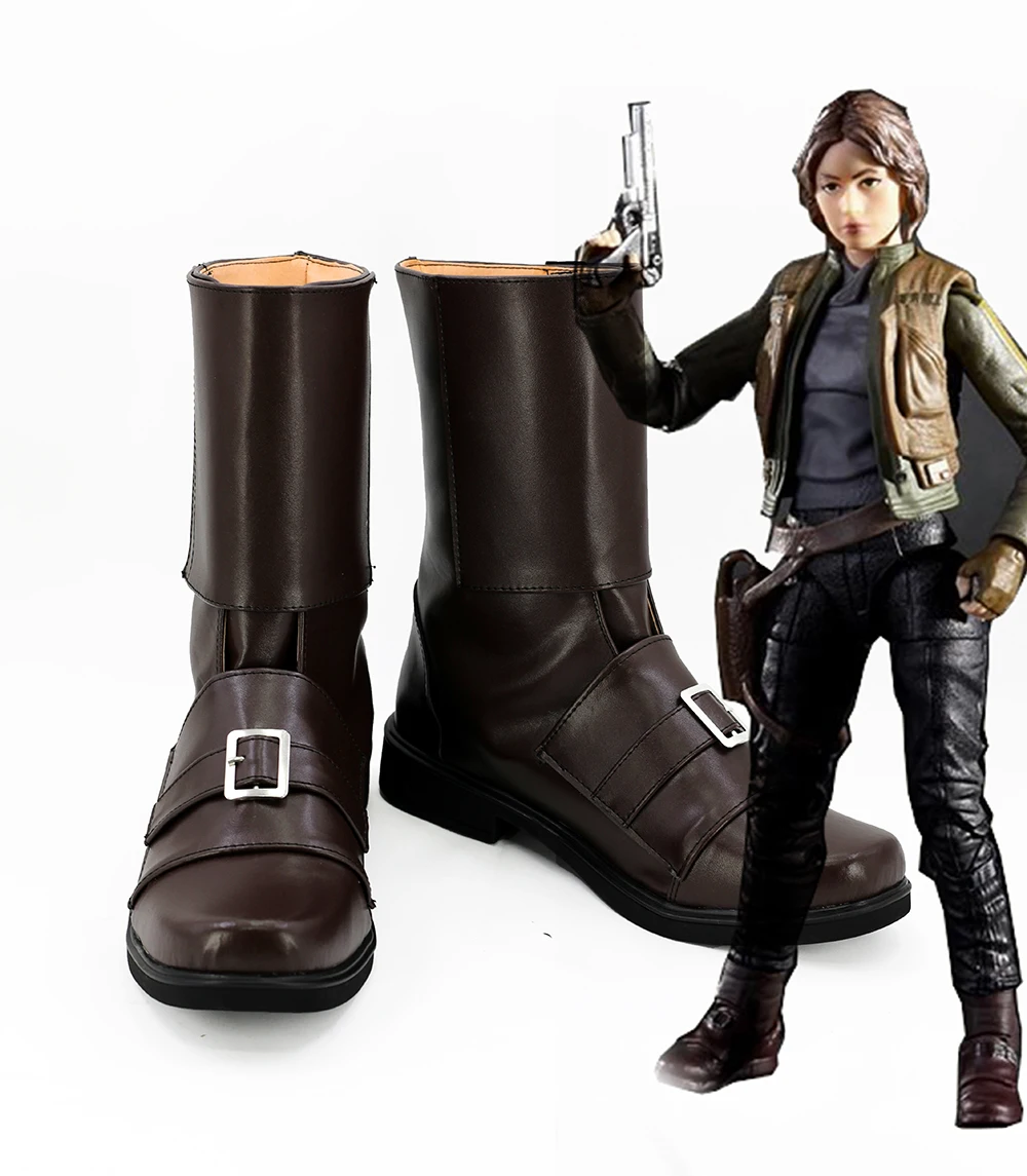 StarWars: Rogue One Jyn Erso обувь для косплея сделанная на заказ|rogue shoes|star wars bootsstar shoes |