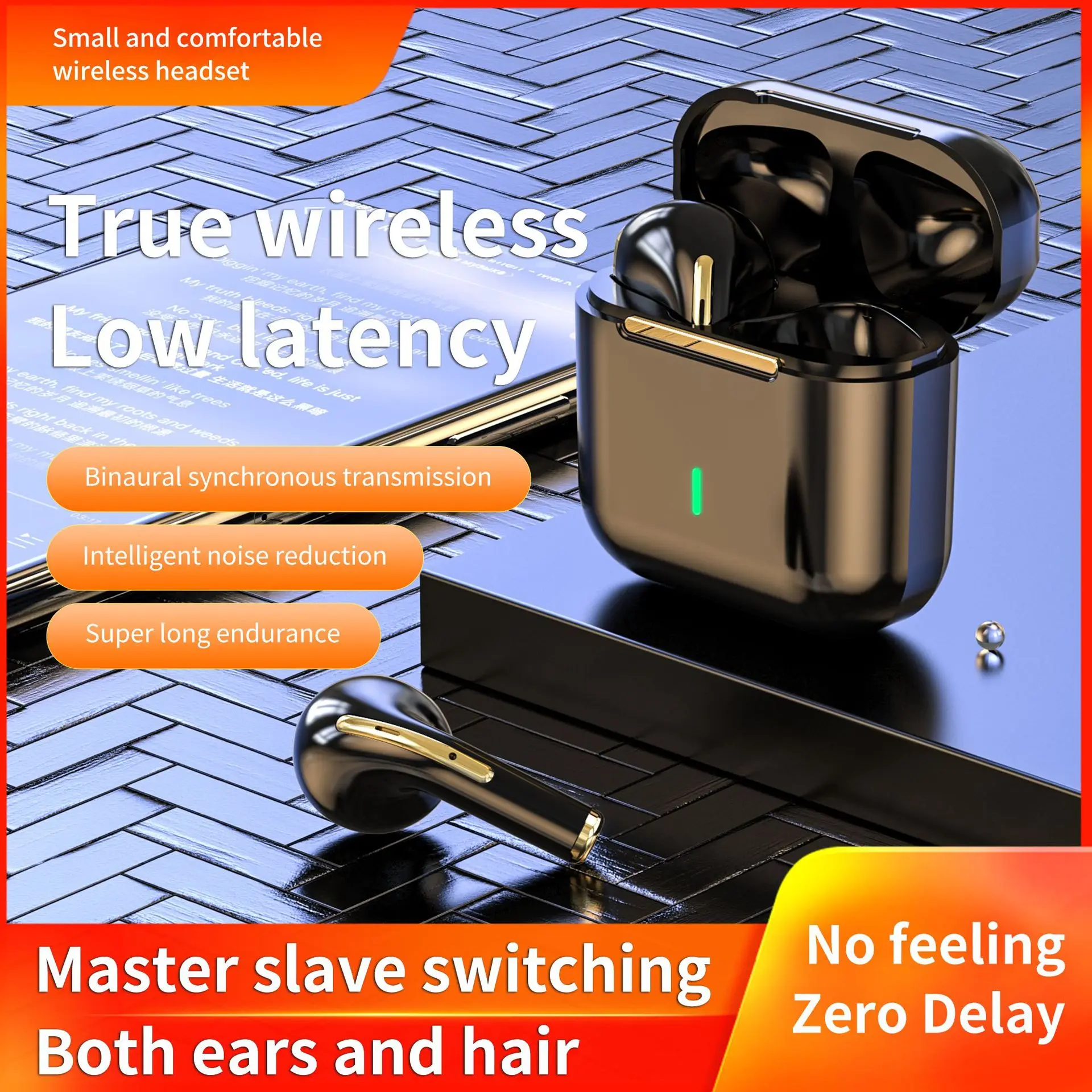 

New TWS Bluetooth Headphones Stereo True Wireless Headphone Earbuds In Ear Handsfree Earphones Ear Buds For Mobile Phone