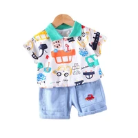 new summer fashion baby boys clothes suit children girls cartoon t shirt shorts 2pcssets toddler casual costume kids tracksuits