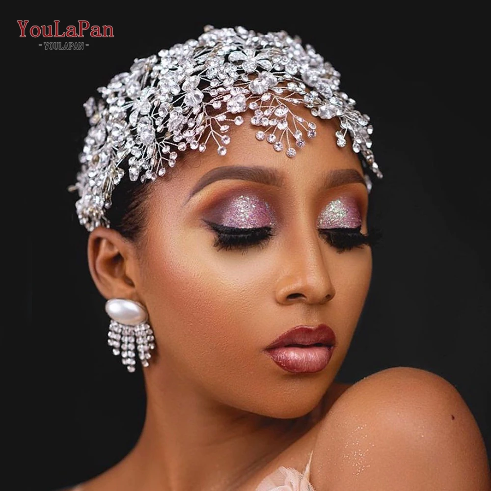 Корона для волос TOPQUEEN HP240 роскошная Свадебная головная повязка с кристаллами