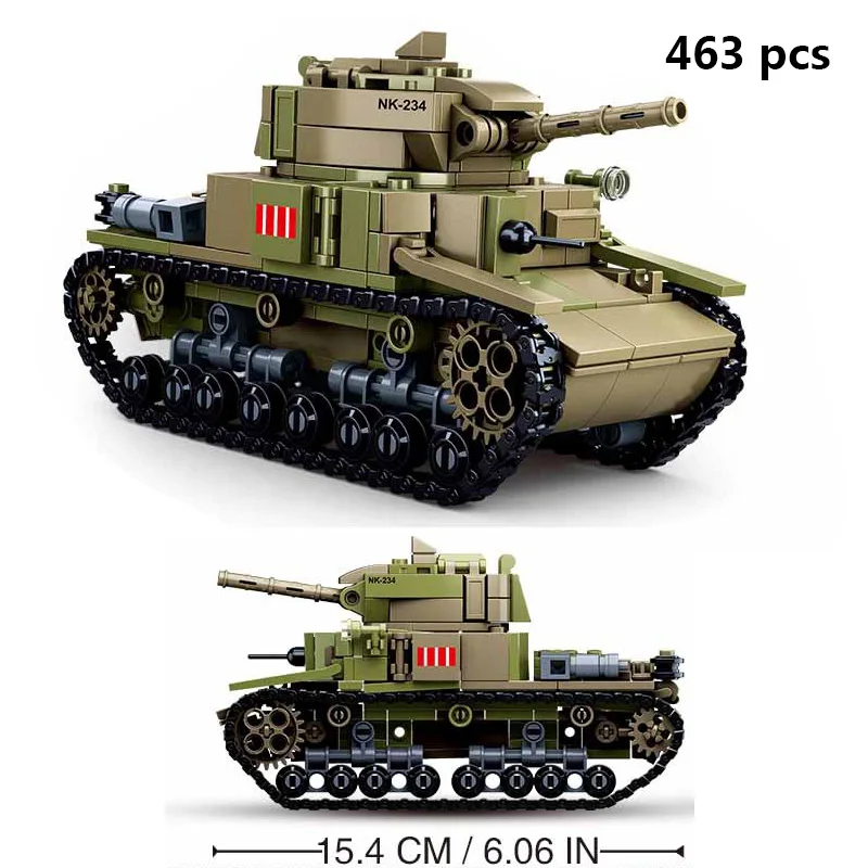 Модель военного танка Pazer WW2 модель автомобиля строительные блоки самолеты