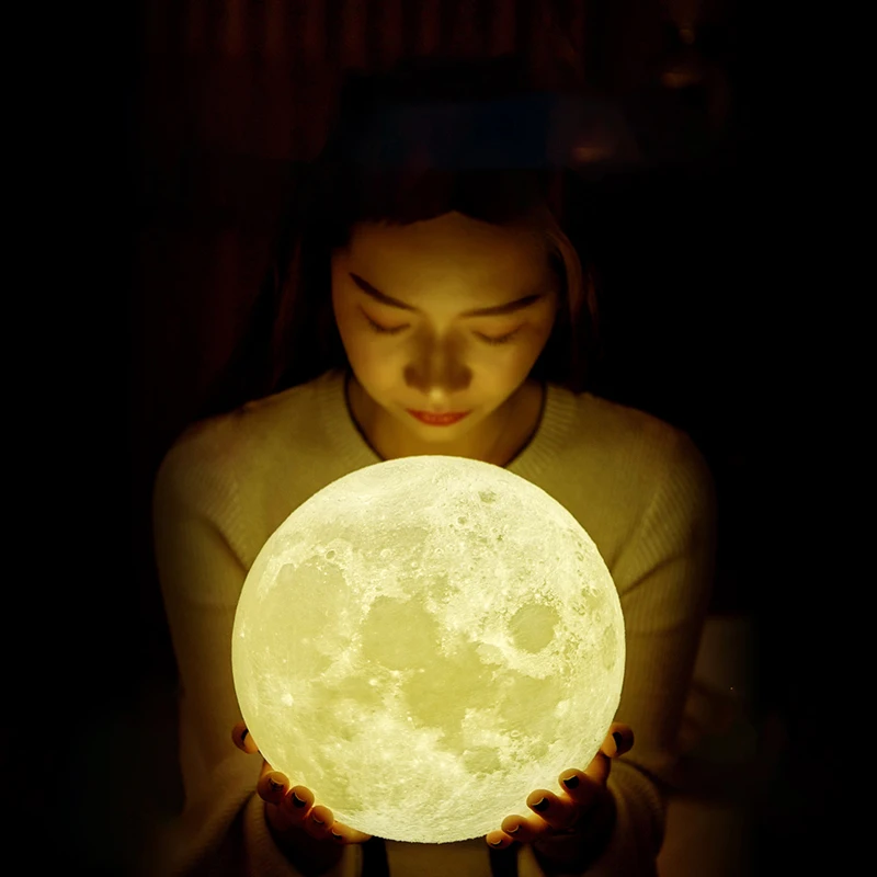 

Baby Light Bedroom Heart Small Night Lamp Nursing Night Light Luminous Moon Girl Bedside Lamp Sleeping Mini Tie Light Source