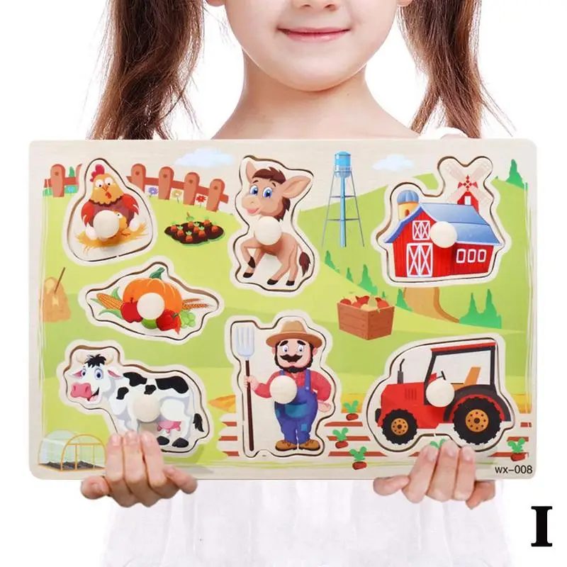 Развивающие игрушки для детей деревянные Обучающие головоломки с цифрами