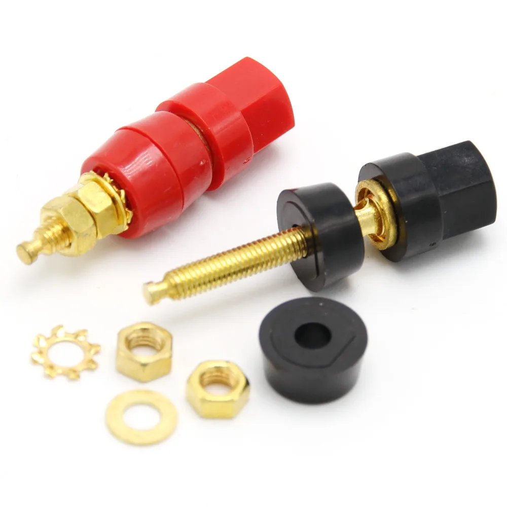 2 шт. позолоченный усилитель мощности 4 мм | Строительство и ремонт