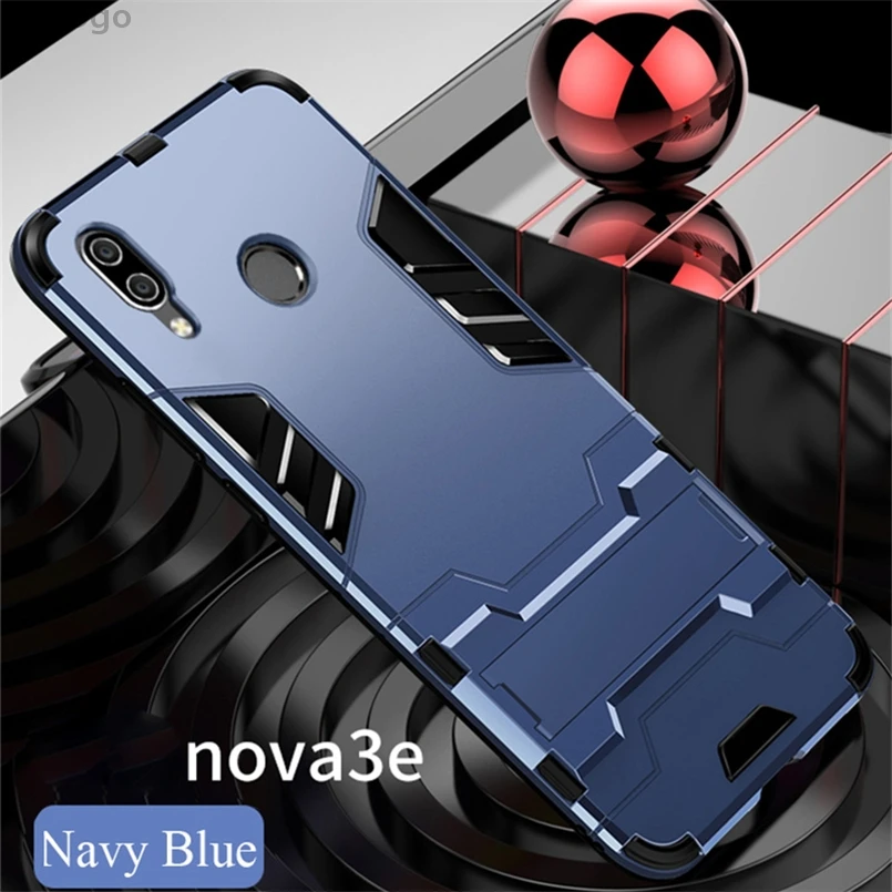 Чехол-подставка для Huawei P20 Pro Lite P Smart Plus противоударный Гибридный защитный чехол P9