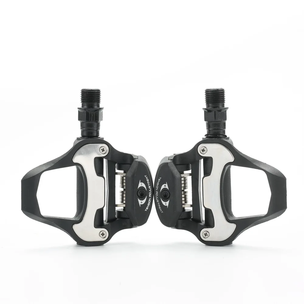 

Road Bike Pedals Carbon Fiber with Cleats ZP-110 Compatible with LOOK KEO Self-Locking Bearings Bicycle Accessories
