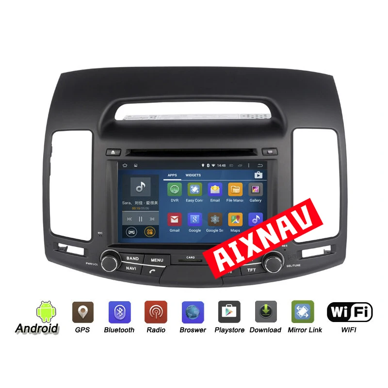 Сенсорный экран Bluetooth Камера заднего вида Автомобильная навигационная система GPS