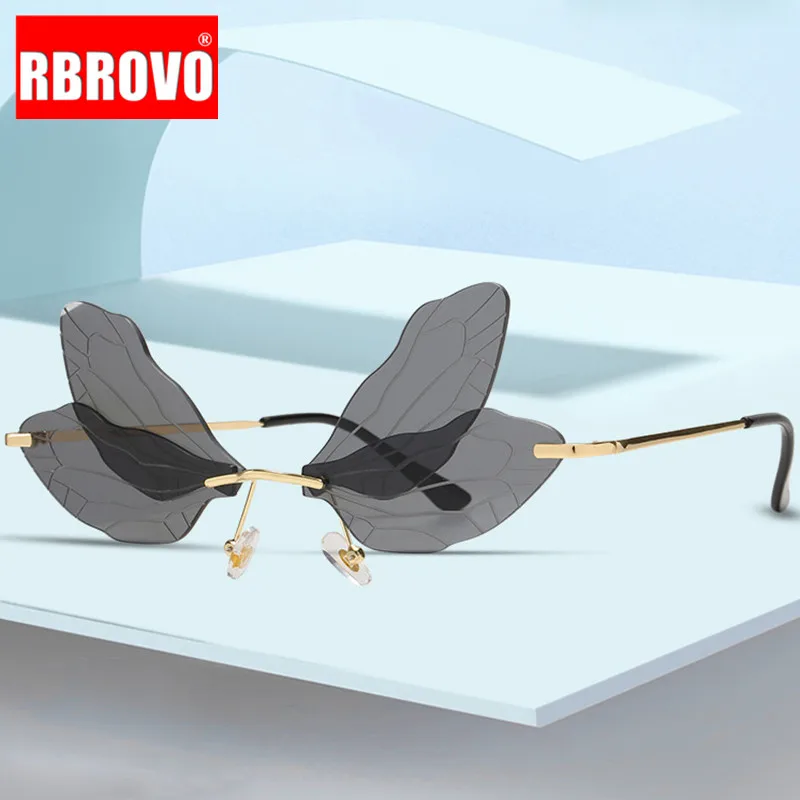 Забавные ретро женские солнцезащитные очки RBROVO 2021, металлические очки, женские брендовые дизайнерские очки, женские/мужские зеркальные очк...