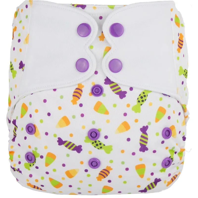 Elfappy новый принт! Чехол для подгузника без карманов моющиеся детские подгузники