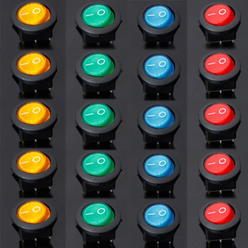 Светодиодный точечный светильник 20 шт. 12 В для автомобилей лодок Круглый