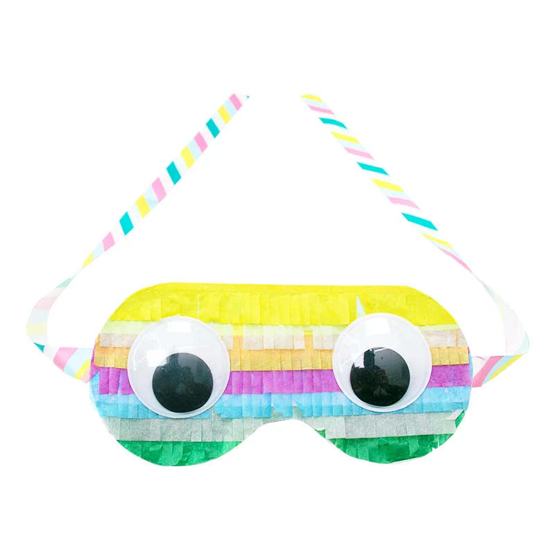 Pinata аксессуары хит палочки повязка на глаза инструменты глаз маски предметы для вечеринок украшения подарки игра для детей Детский День Рождество - Цвет: blindfold color rand