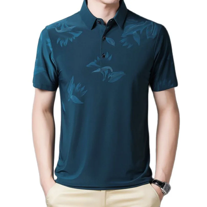 

Floral Printed Polo Shirts Men Short Sleeve TShirt Luxury Casual Male Polos FASHION famous brands Tops Clothing 2023 Summer
