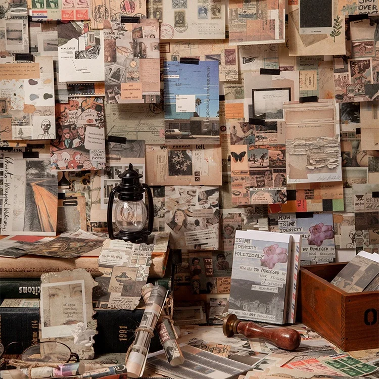 

50 шт., блокнот для записей в ретро стиле