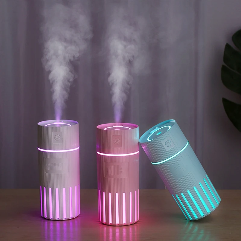 

2 in 1 Mini Cool Mist Humidifier for Car Travel Office Bedroom Home,2 Mist Modes,7 LED Night Light Air Purifier
