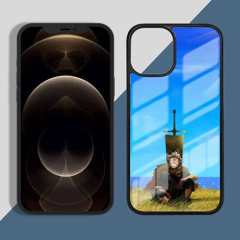 

Black clover asta demon Phone Case PC for iPhone 11 12 pro XS MAX 8 7 6 6S Plus X 5S SE 2020 XR