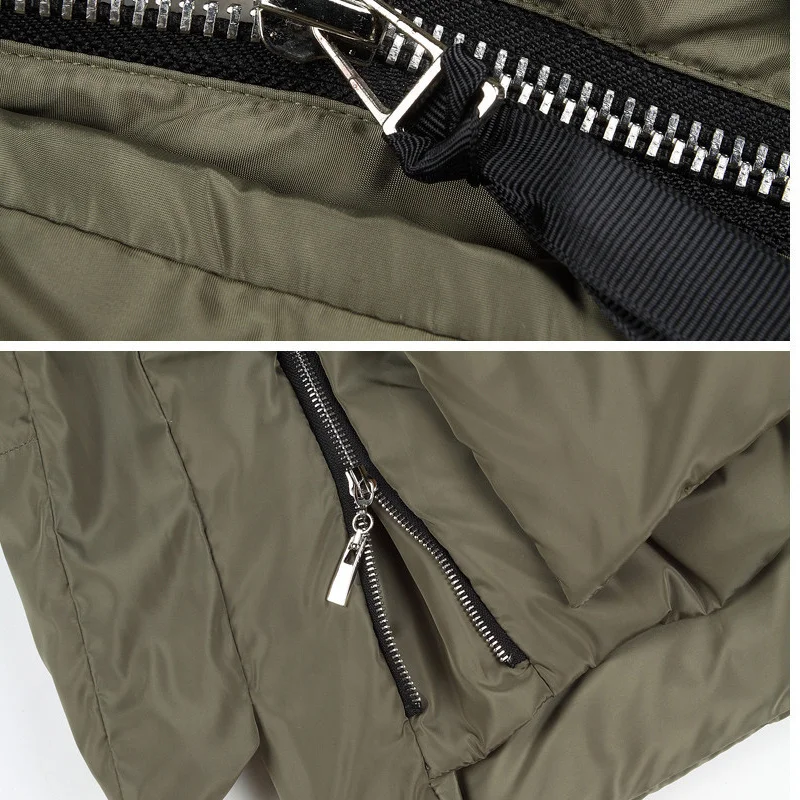 Зимняя женская длинная куртка больших размеров парка в стиле милитари длинное