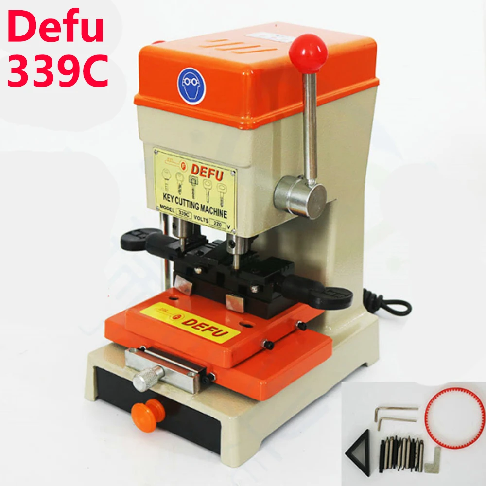 

DEFU 339C 220V машина для резки ключей для копирования автомобиля и дома, сверлильный станок для копирования ключей, резак для ключей, слесарные п...