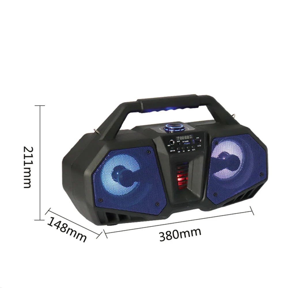 HYASIA LED цветная bluetooth-колонка портативная 3D объемная Беспроводная Громкая колонка