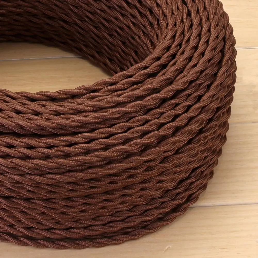 5 м/лот красочный тканевый Электрический провод шнур винтажный подвесной