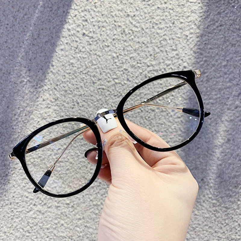 

Metal Frame Optical Eyeglasses Man 2020 Vintage Round Glasses Anti Blue Light Spectacle Woman Clear Oculos Feminine Gafas De Sol