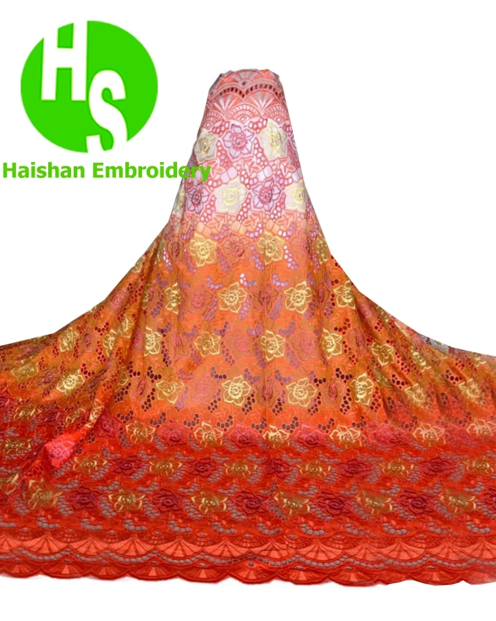 

Новинка 2020, Высококачественная кружевная вуаль, швейцарская африканская кружевная ткань Дубая, африканская ткань хлопковое кружево «швейц...