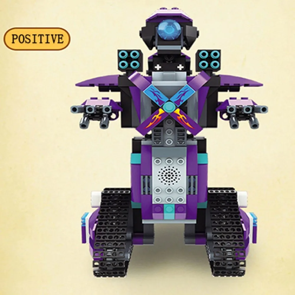 392 шт. M1 4CH пульт дистанционного управления DIY RC строительные блоки Rover Robot игрушки блоки конструктора с 360 вращением на месте для подарка детям