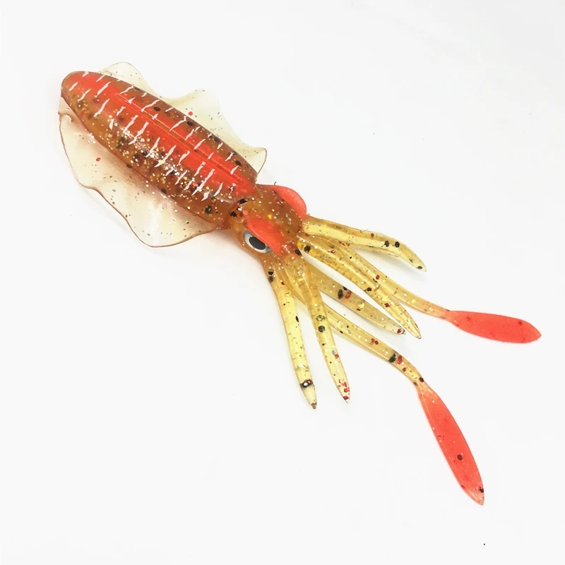 2Pcs*10/12/15cm Glow Fishing Luminous Octopus UV Squid Soft Lure Pesca Sea Fishing wobbler Bait Squid Jigs Fishing Tuna Lure