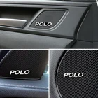 10 шт. 3D алюминиевый динамик стерео динамик значок эмблема наклейка для Volkswagen VW Polo Passat B6 B7 Touaregu тигуан Жук Гольф
