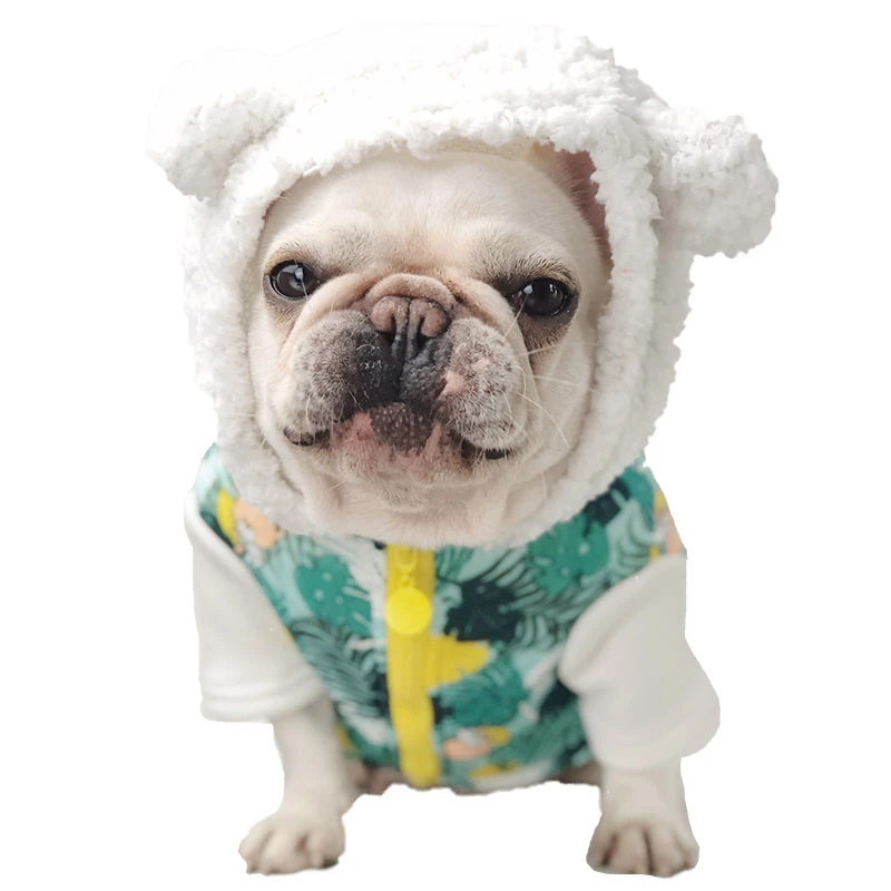 Милая Одежда для собак зимняя одежда французского бульдога мопса костюм зимнее