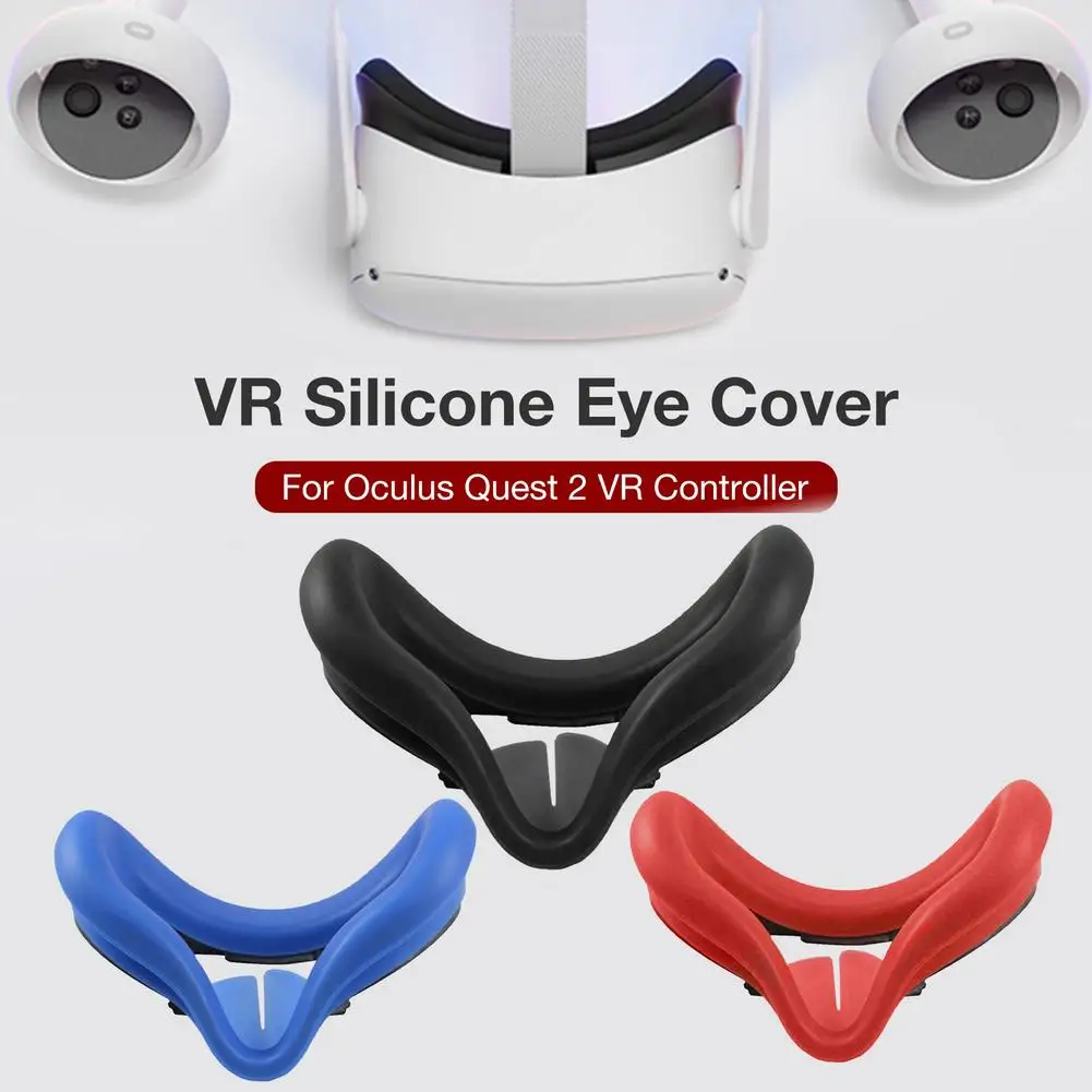 

Silicone Face Cover Case For Oculus Quest 2 VR Headset Replacement Comfortable Eye Mask Pad Cushion Virtual Reality Accessories
