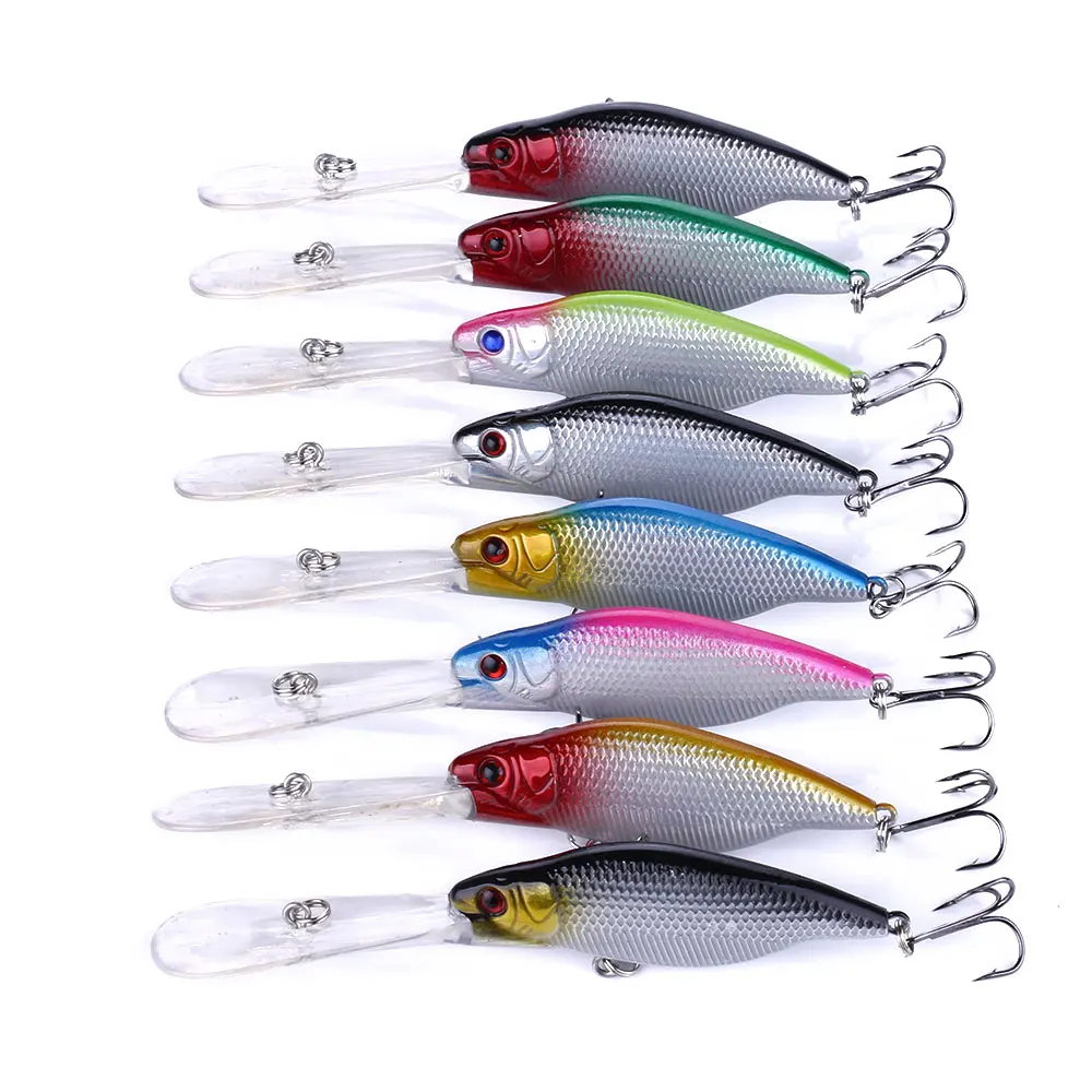

1PCS 9cm 11g Deep Diver Fishing Lure Floating Swimming Crankbait Hard Bait 8 Colors Available Wobbler Fishing Tackle