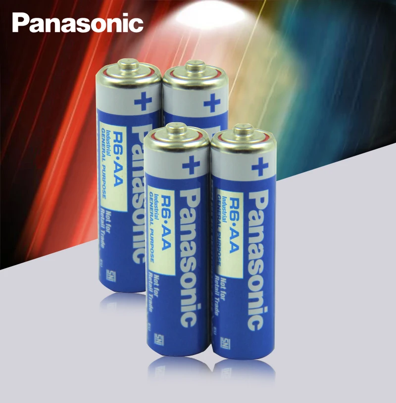 2 шт. Panasonic R6 1 5 V AA Батарея щелочные батарейки не применяется ртуть сухие для