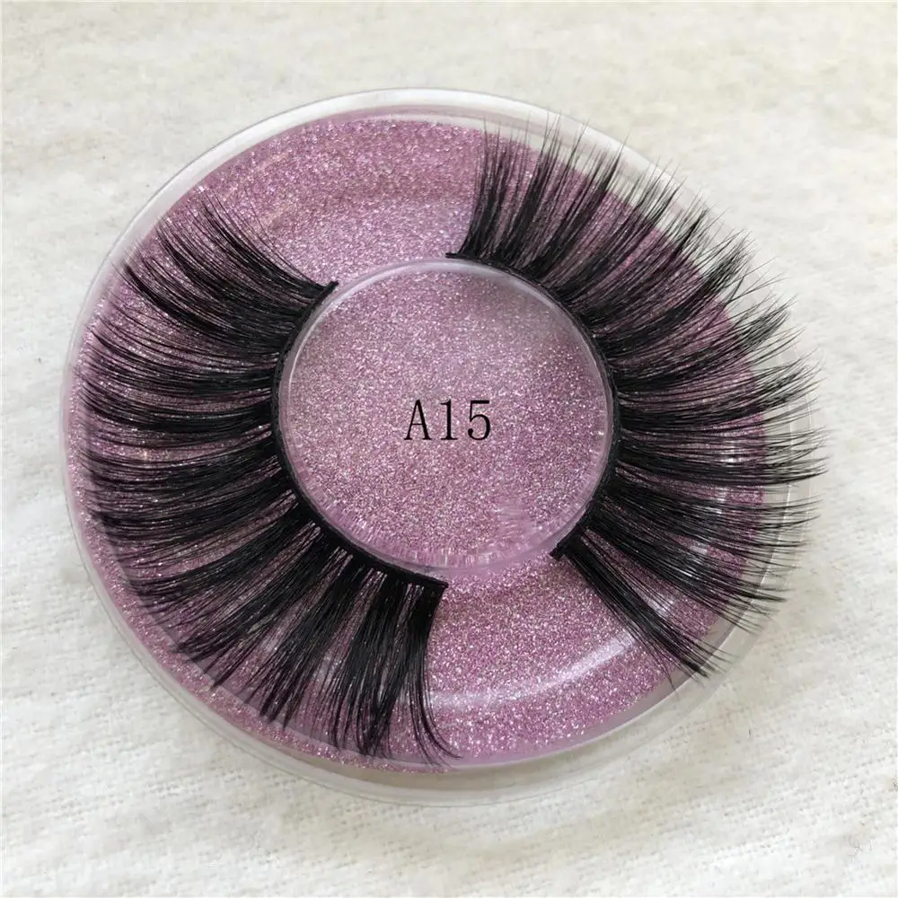 3D накладные ресницы 100% из норки драматические густые длинные пушистые для