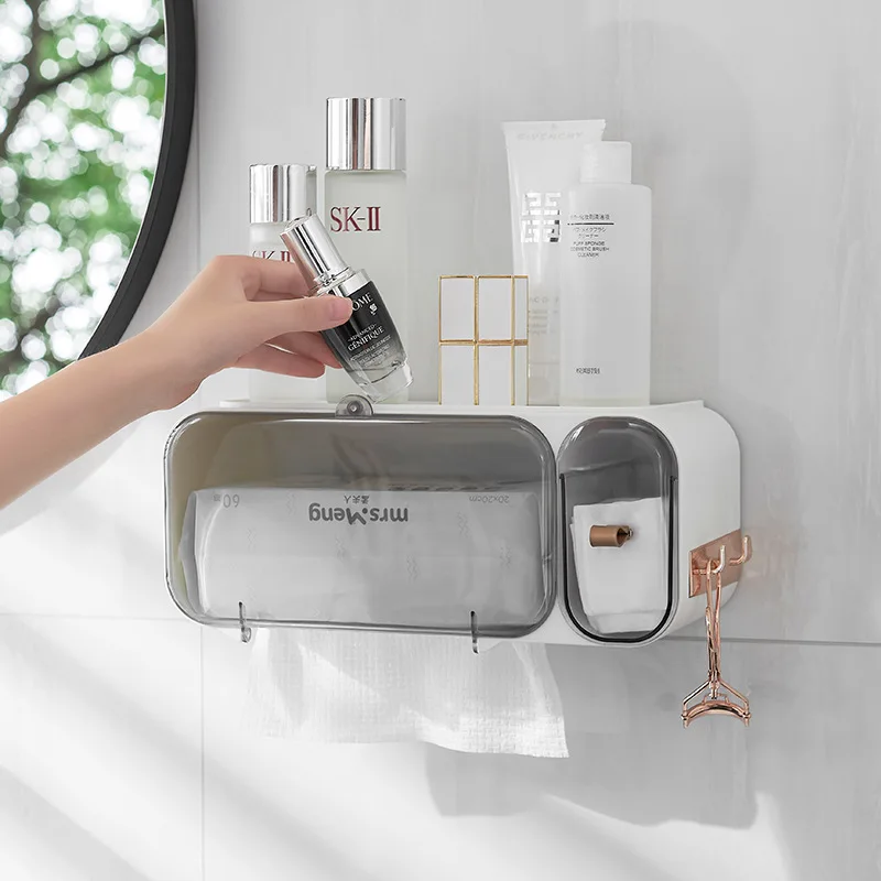 PunchFree самоклеющейся Водонепроницаемый настенной туалетная бумага для упаковки