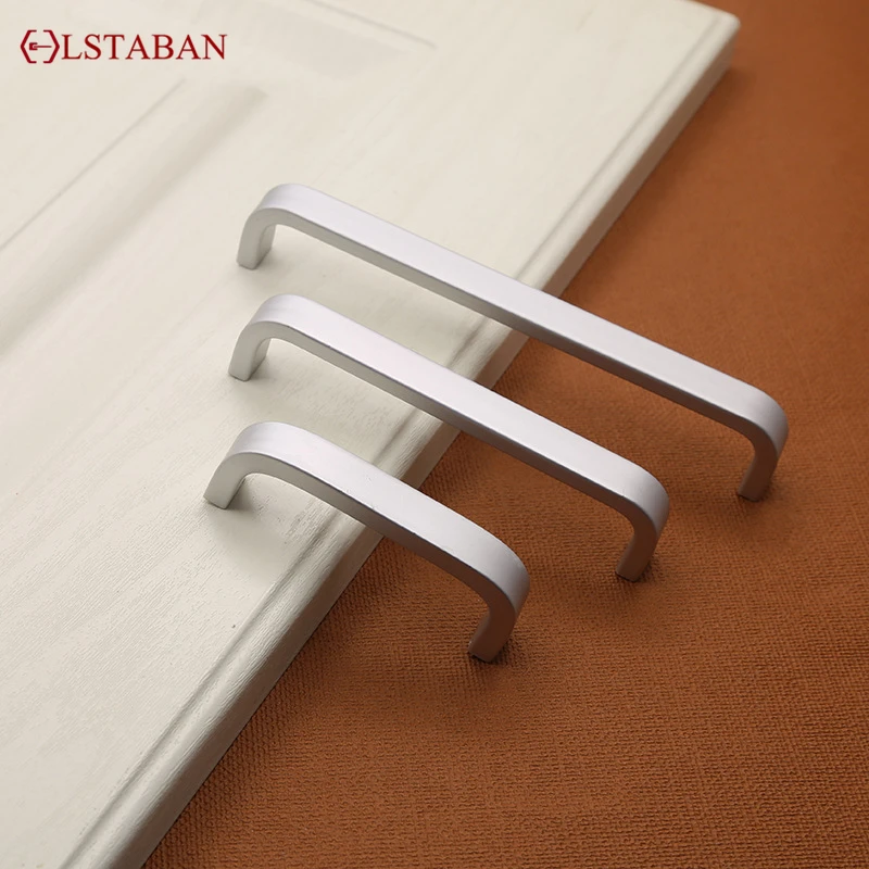 Современная и простая скрытая ручка из алюминиевого сплава для шкафа обуви