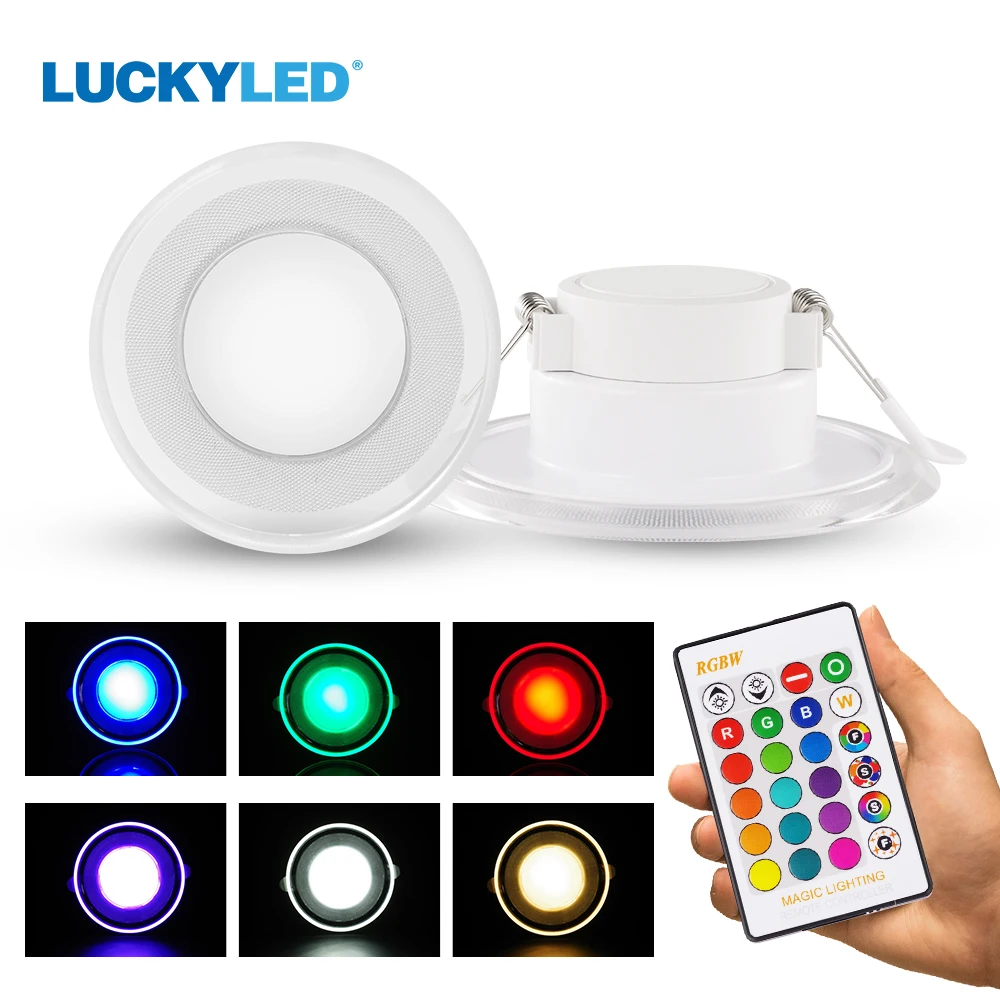 Счастливая светодиодный вниз светильник с регулируемой яркостью 220v 110V круглый