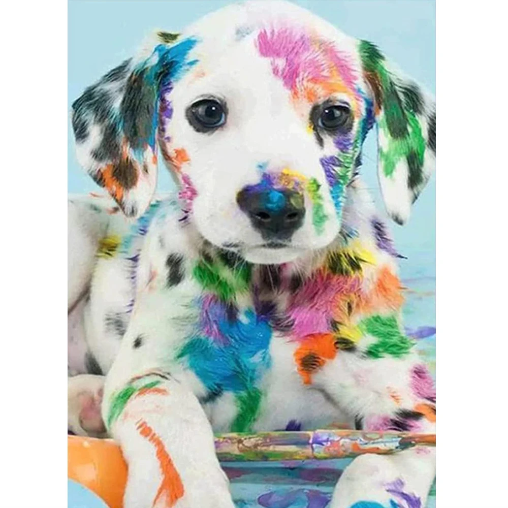 

Animal Dog Printed 11CT Cross Stitch Patterns Embroidery Silk Threads Needlework Craft Hobby Handmade Halloween Bedroom Floss