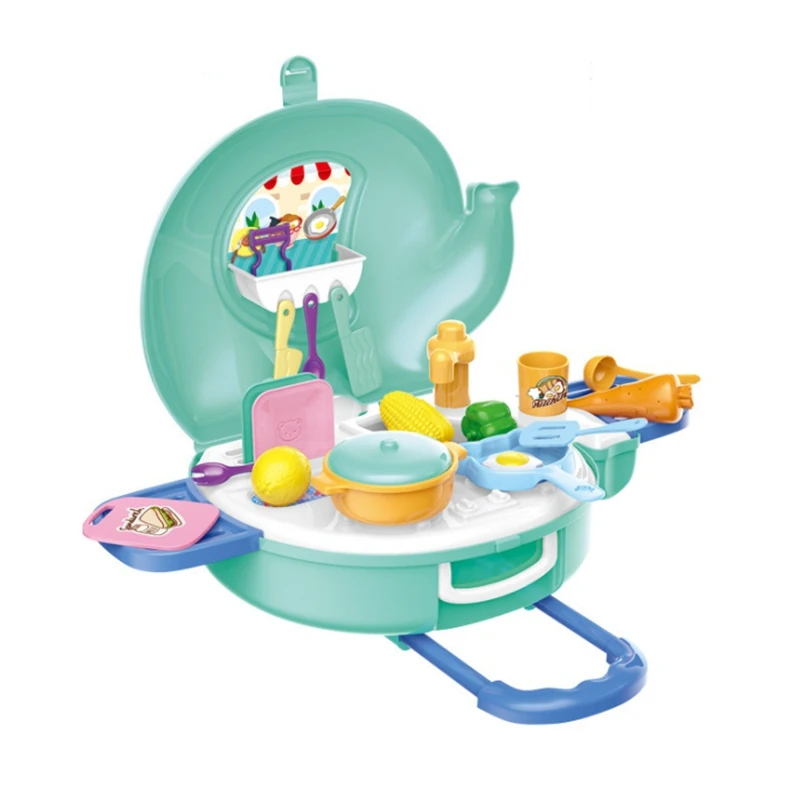 

Elephant Trolley Toy Simulation Kitchen Cooking Utensils Set Toys