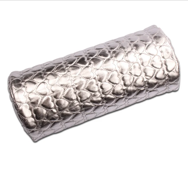 silver Подушка для маникюра, подушка для рук, подставка для рук, подушка из искусственной кожи, мягкий держатель для маникюра, оборудование для маникюра - Цвет: silver