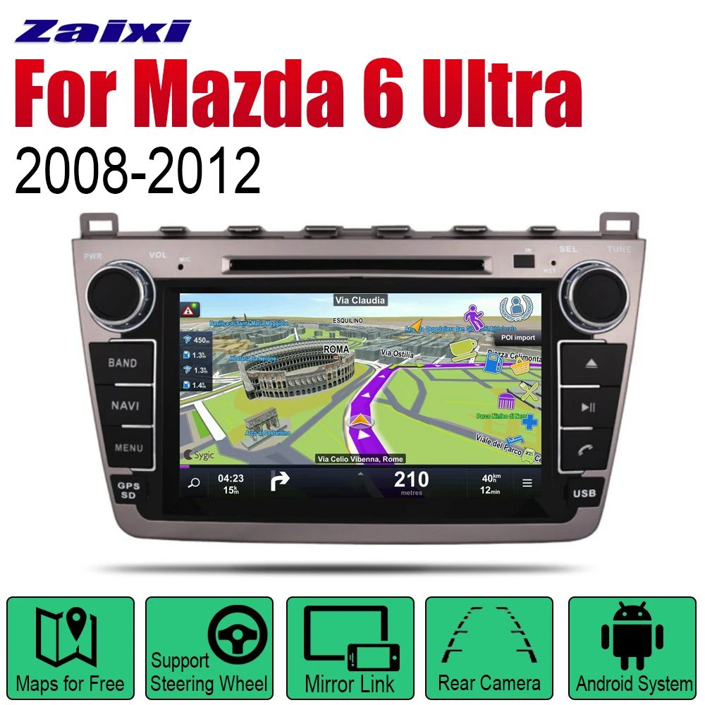 Автомобильный DVD плеер GPS навигация для Mazda 6 Ultra 2008 ~ 2012 аксессуары автомобиля Android
