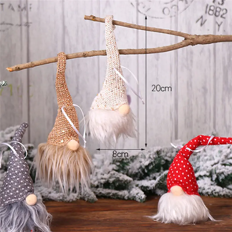 4 шт. Рождественская елка подвесное украшение в виде леса эльфа миниатюрные