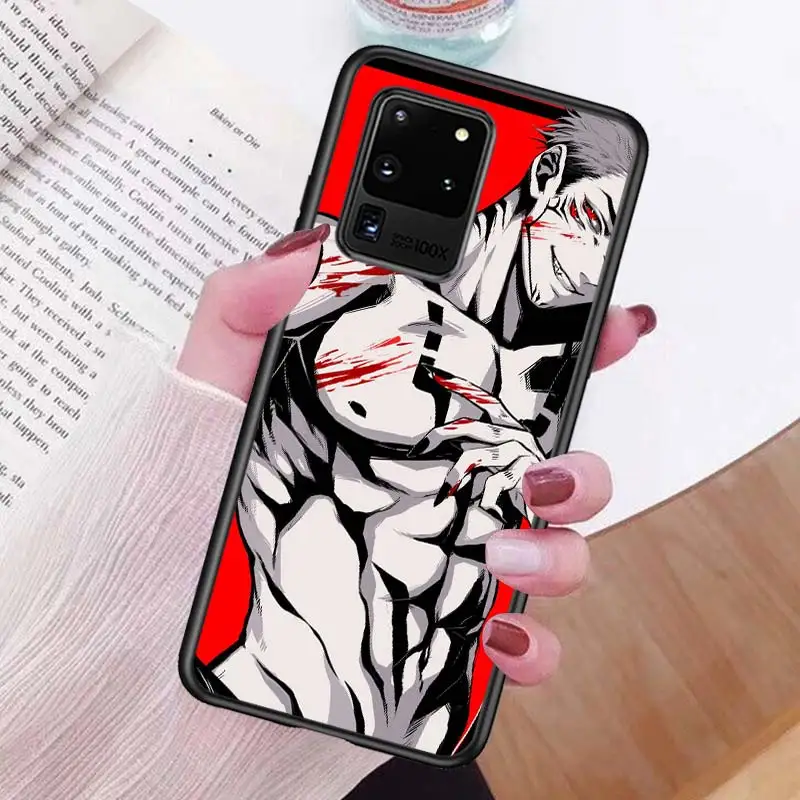 

Jujutsu Kaisen Satoru Gojo for Samsung S20 FE Ultra Plus A91 A81 A71 A51 A41 A31 A21 A11 A72 A52 A12 Soft Black Phone Case