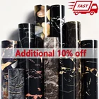 Утолщенные настенные наклейки с имитацией мрамора, водостойкие маслостойкие обои для кухни и ванной комнаты, настольные шкафы