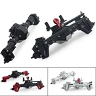 Металлический анодированный передний и задний портальный мост из алюминиевого сплава с ЧПУ для 110 RC Гусеничный автомобиль осевой SCX10 90046 90047 RGT 86100 обновление