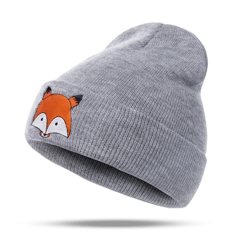 fashion Kids Baby winter warm Soft Cotton Beanie Girl Boy fox Knit Hat Toddler Infant Newborn Warm Cap | Детская одежда и обувь