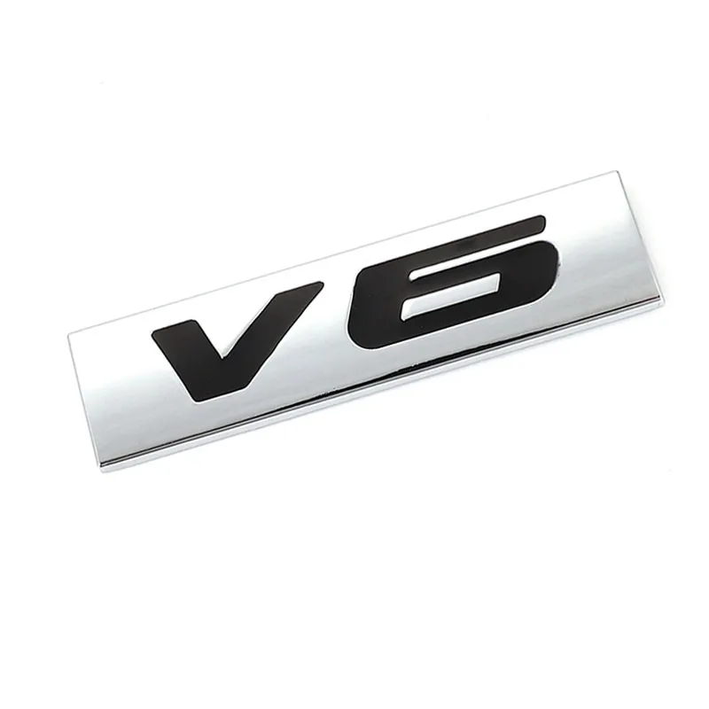 3D металлический V6 V8 эмблема наклейка на автомобиль переводная картинка для BMW Audi