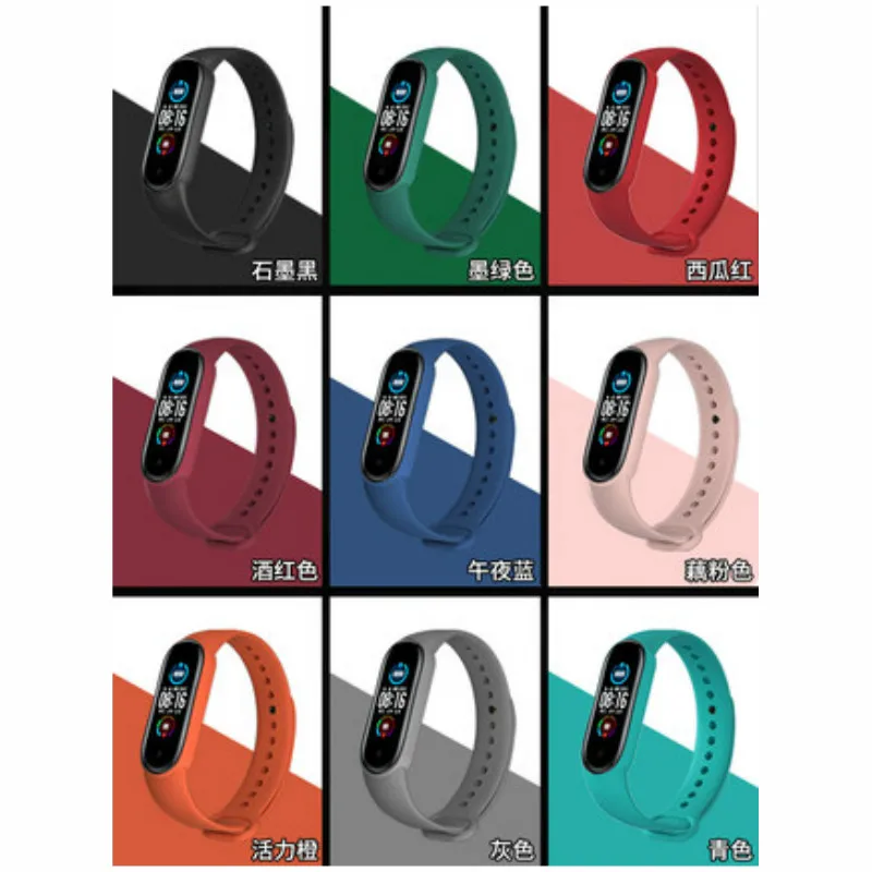 

Ремешок силиконовый для Xiaomi Mi Band 3, сменный Браслет Для Xiaomi Band 4 Mi Band 3, цветной ремешок из ТПУ, 2020